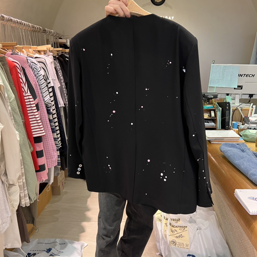 BLACKFRIDAY韓國直郵㊣女裝新款時尚人氣25春夏推薦夾克手工BLACK FRIDAY夾克