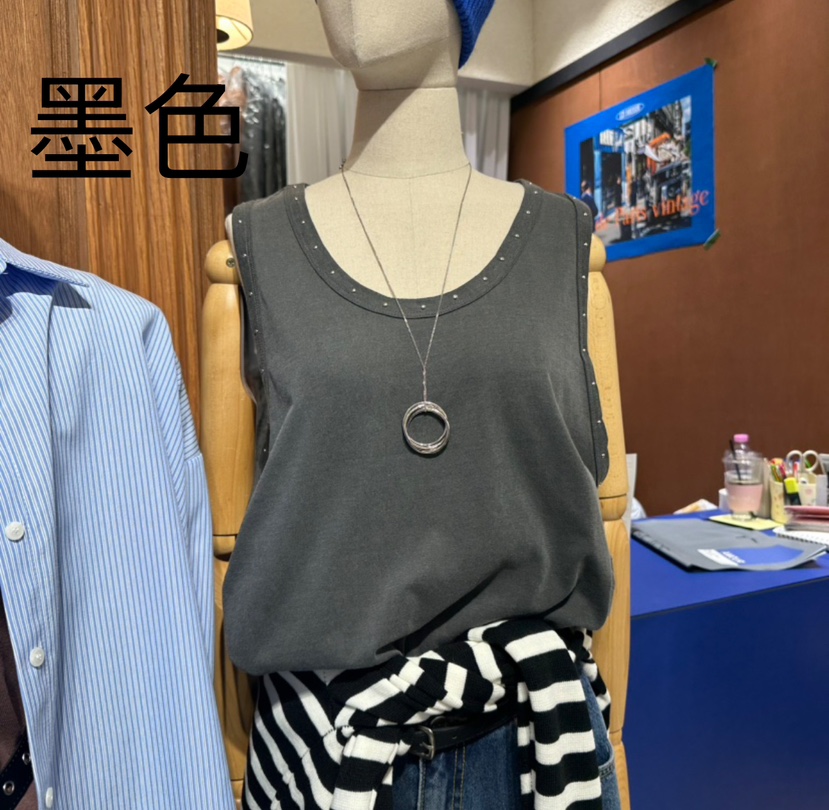 AMOUR韓國直郵㊣女裝新款推薦25春夏人氣熱賣時尚休閑吊帶背心AMOUR吊帶/背心圖色1