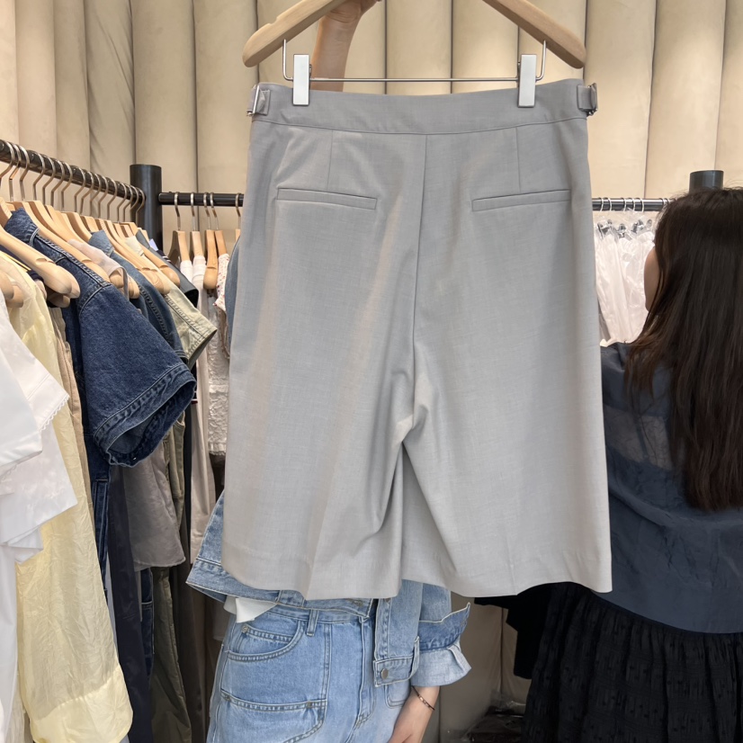OUS/INCH-L韓國直郵㊣東大門實拍女裝新品熱賣休閑25春夏短褲OUS/INCH短褲