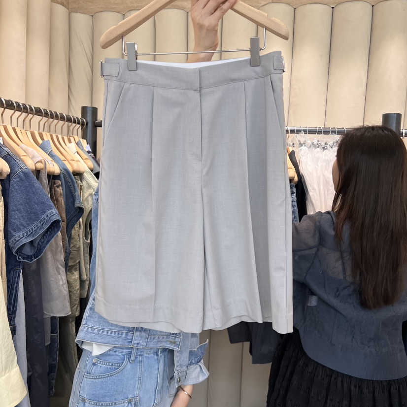 OUS/INCH-L韓國直郵㊣東大門實拍女裝新品熱賣休閑25春夏短褲OUS/INCH短褲