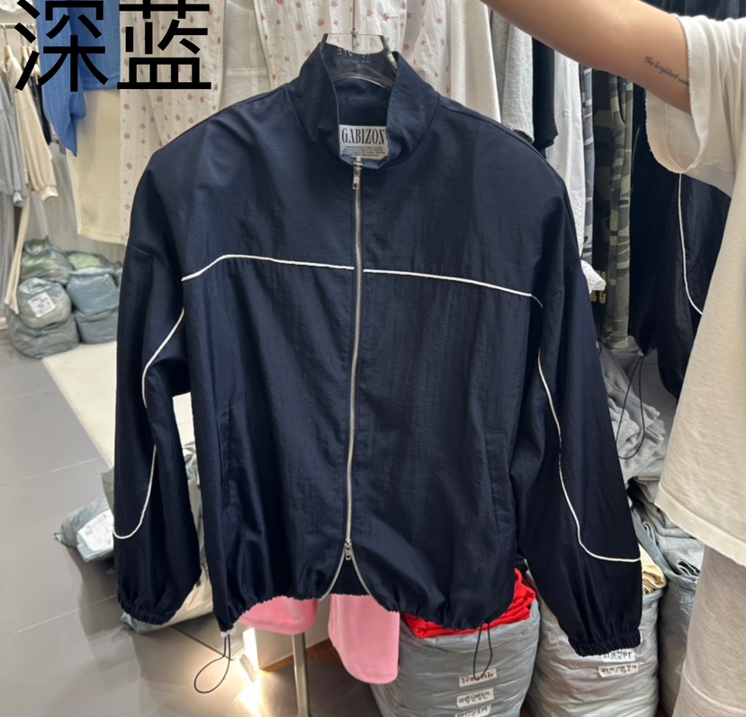 GABIZON韓國直郵㊣女裝新品時尚25春夏休閑人氣熱賣夾克連帽衫GABIZON夾克圖色1