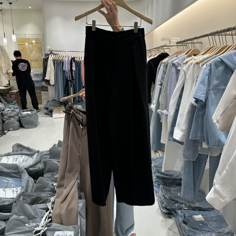 BLUEI-D韓國直郵㊣女裝新品推薦25春夏休閑休閑褲不含腰帶Blue i-d休閑褲圖色3