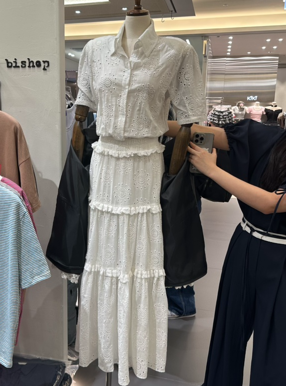 BISHOP韓國㊣直郵東大門代購女裝新品時尚人氣休閑25春夏連衣裙b#/BISHOP連衣裙圖色1