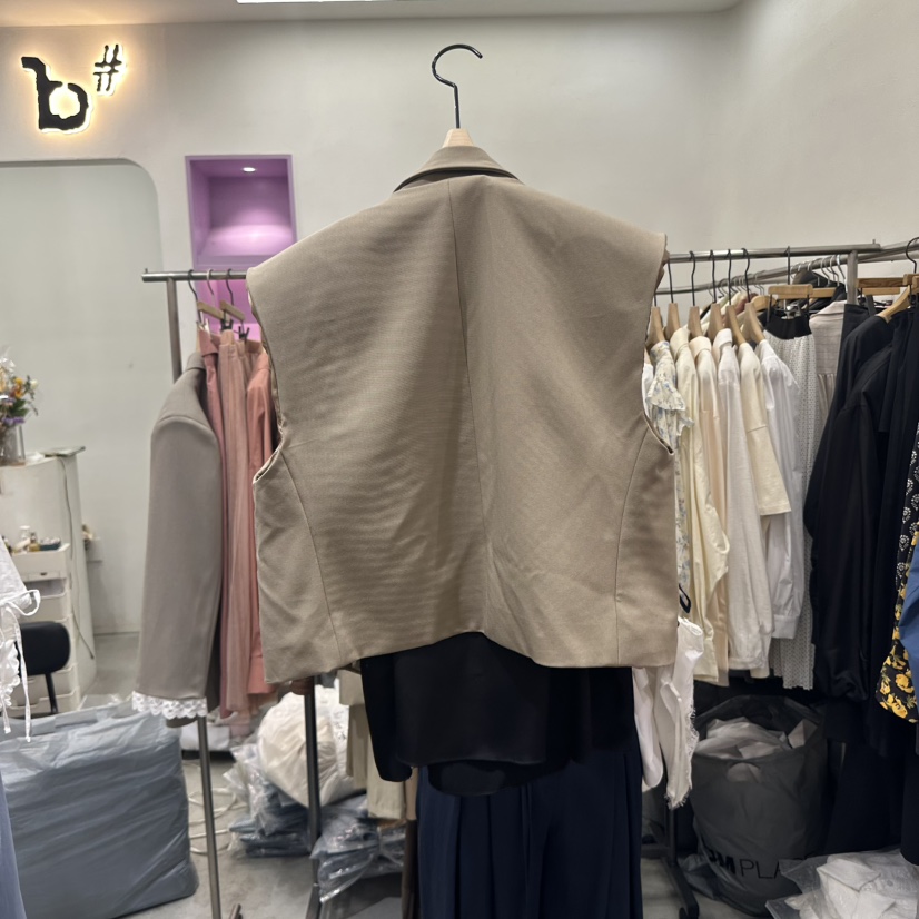 BISHOP直郵韓國代購㊣女裝新款休閑推薦人氣25春夏時尚馬甲b#/BISHOP馬甲