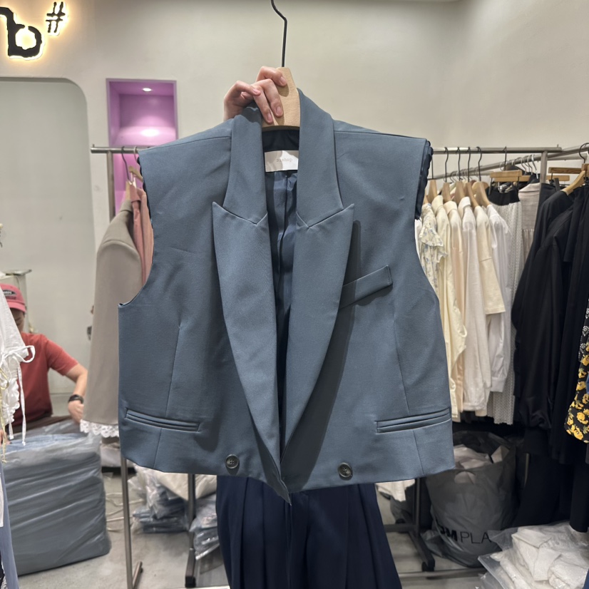 BISHOP直郵韓國代購㊣女裝新款休閑推薦人氣25春夏時尚馬甲b#/BISHOP馬甲圖色2