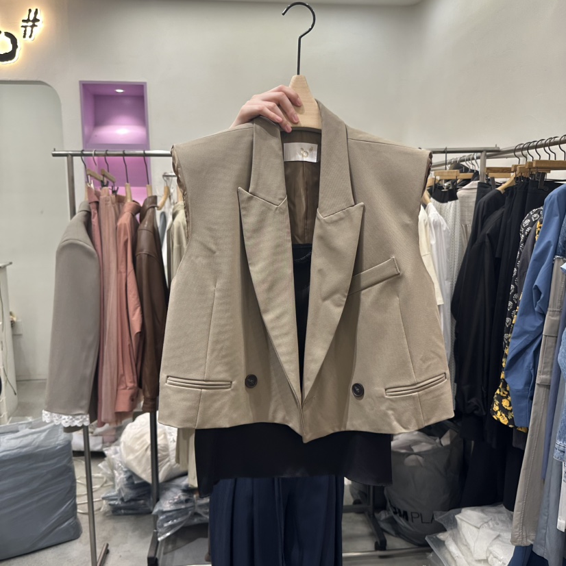 BISHOP直郵韓國代購㊣女裝新款休閑推薦人氣25春夏時尚馬甲b#/BISHOP馬甲圖色3