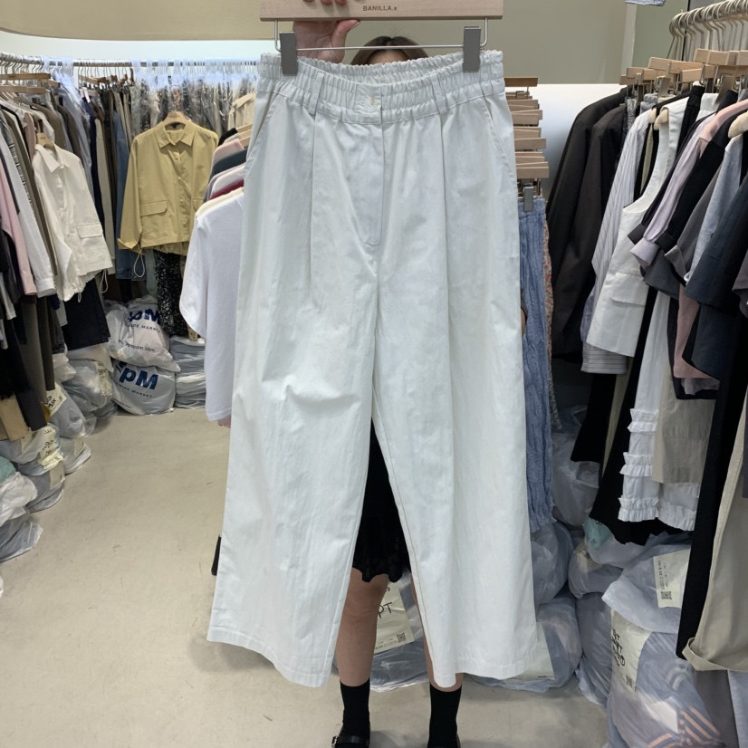 BANILLA.B韓國直郵㊣東大門實拍女裝新款25春夏推薦休閑褲STAINLESS休閑褲