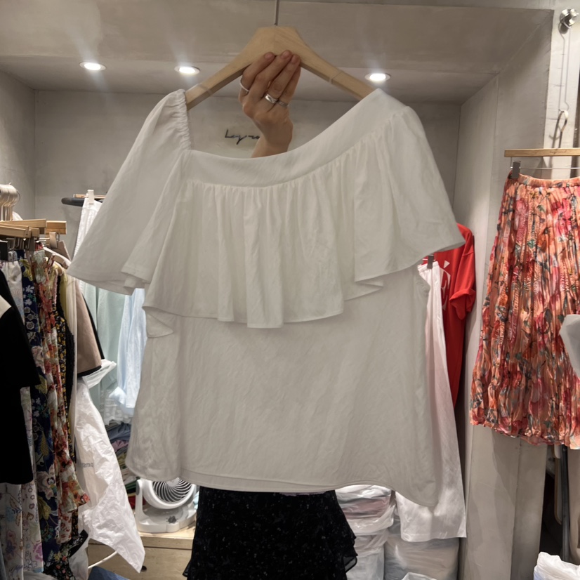 LOGROAD韓國直郵㊣東大門實拍女裝新品休閑推薦時尚襯衫蕾絲衫LOG ROAD襯衫/蕾絲衫