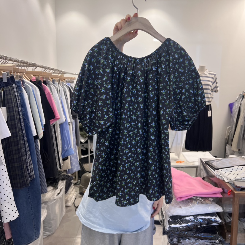 TAN&COMO韓國直郵㊣東大門實拍女裝新款熱賣襯衫蕾絲衫tan-COMO襯衫/蕾絲衫