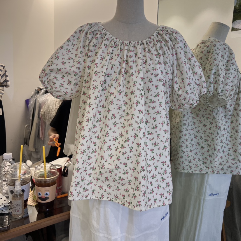 TAN&COMO韓國直郵㊣東大門實拍女裝新款熱賣襯衫蕾絲衫tan-COMO襯衫/蕾絲衫