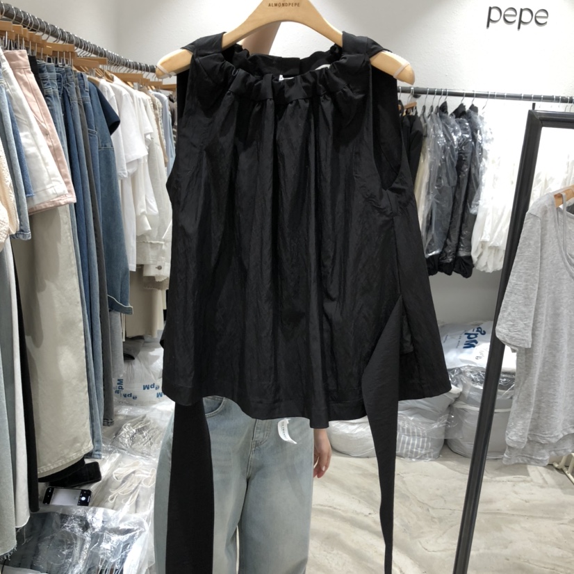 ALMOND PEPE韓國㊣直郵東大門代購女裝新品時尚襯衫蕾絲衫ALMOND PEPE襯衫/蕾絲衫圖色2