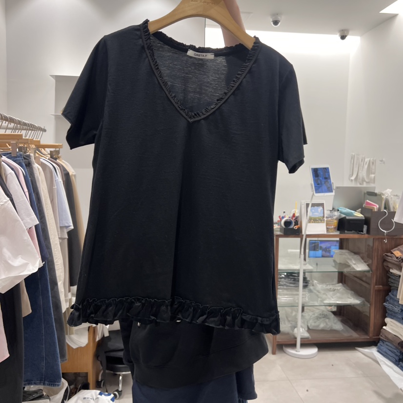 ANN MARGRET(此品牌名稱會遭售假投訴,建議淘寶店鋪商品名稱中不要使用)韓國㊣直郵東大門代購女裝新款時尚T恤GRETA.YT恤圖色3