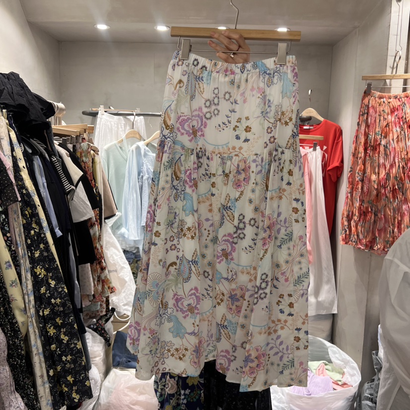 LOGROAD韓國直郵㊣女裝新款人氣時尚熱賣推薦25春夏半身裙中短裙LOG ROAD半身裙/中短裙