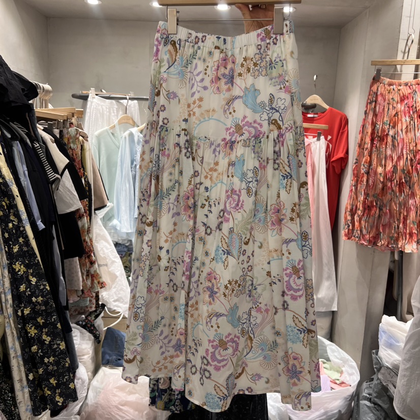 LOGROAD韓國直郵㊣女裝新款人氣時尚熱賣推薦25春夏半身裙中短裙LOG ROAD半身裙/中短裙