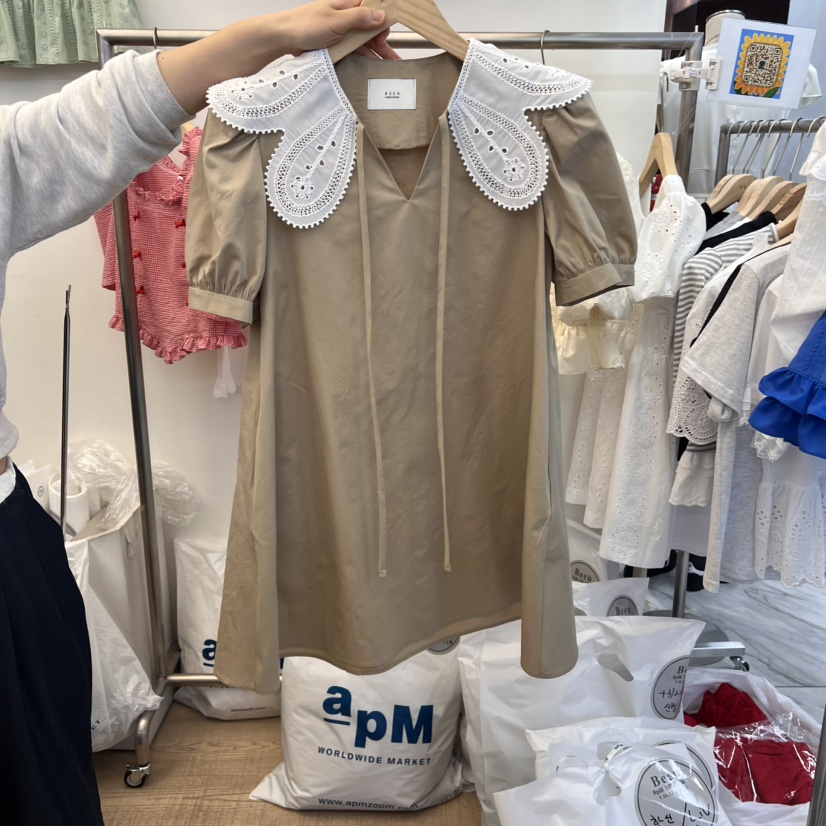 BEEN-A韓國直郵㊣東大門實拍女裝新款時尚熱賣推薦休閑連衣裙BEEN-A連衣裙