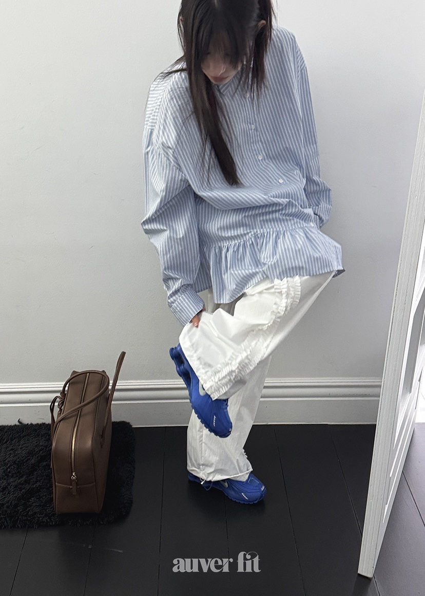 AUVERFIT韓國直郵㊣女裝新款人氣時尚推薦25春夏襯衫蕾絲衫AUVERFIT襯衫/蕾絲衫