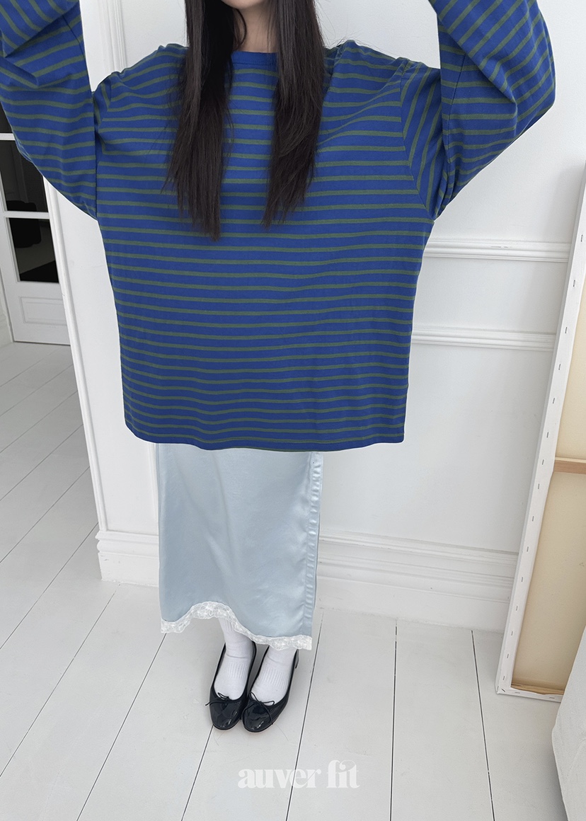 AUVERFIT韓國㊣直郵東大門代購女裝新款25春夏人氣推薦長袖T恤AUVERFIT長袖T恤