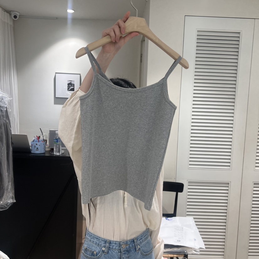 MONIQUE直郵韓國代購㊣女裝新款25春夏休閑人氣推薦吊帶背心MONIQUE吊帶/背心