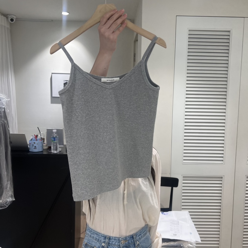 MONIQUE直郵韓國代購㊣女裝新款25春夏休閑人氣推薦吊帶背心MONIQUE吊帶/背心圖色3