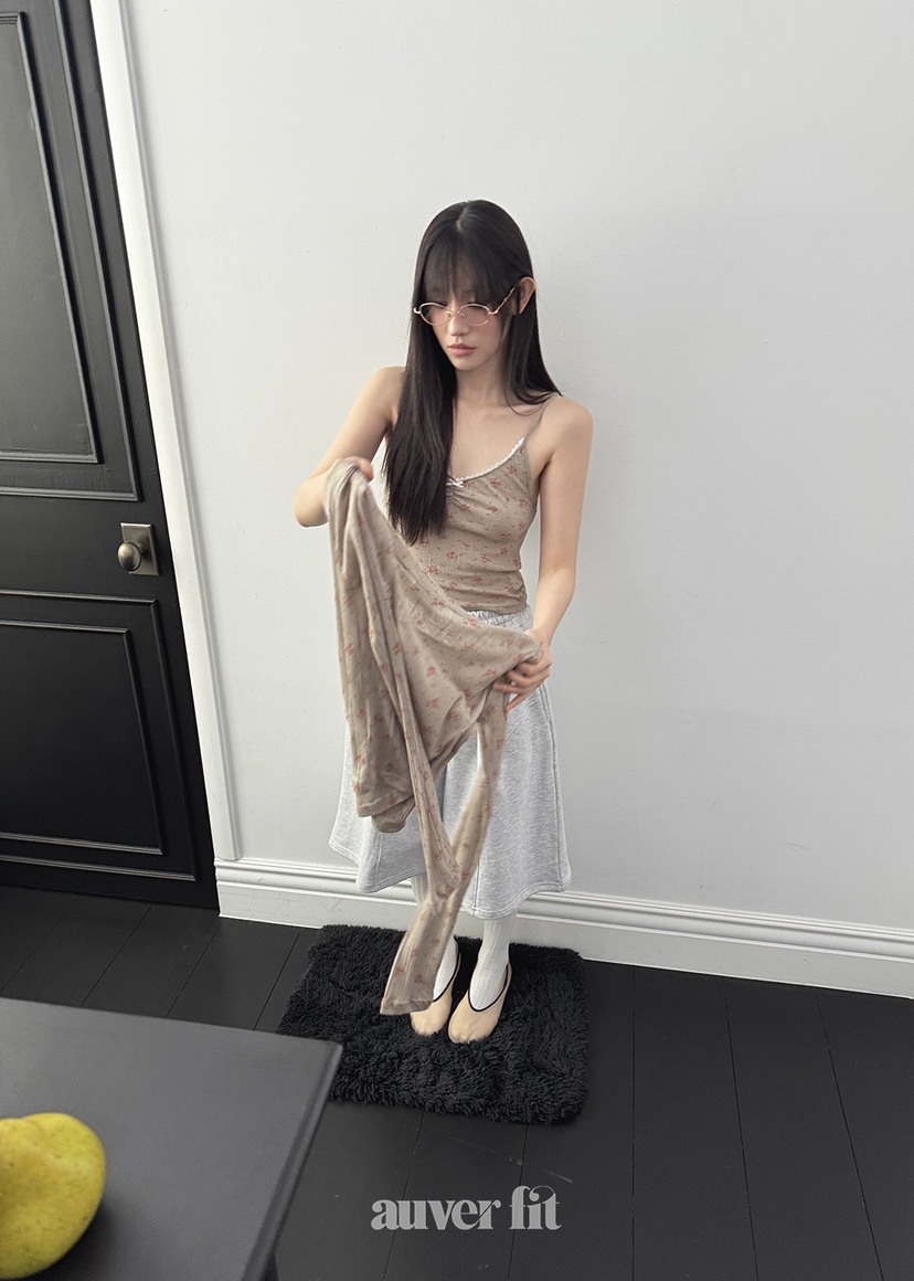 AUVERFIT韓國直郵㊣女裝新品時尚25春夏推薦人氣休閑吊帶背心AUVERFIT吊帶/背心