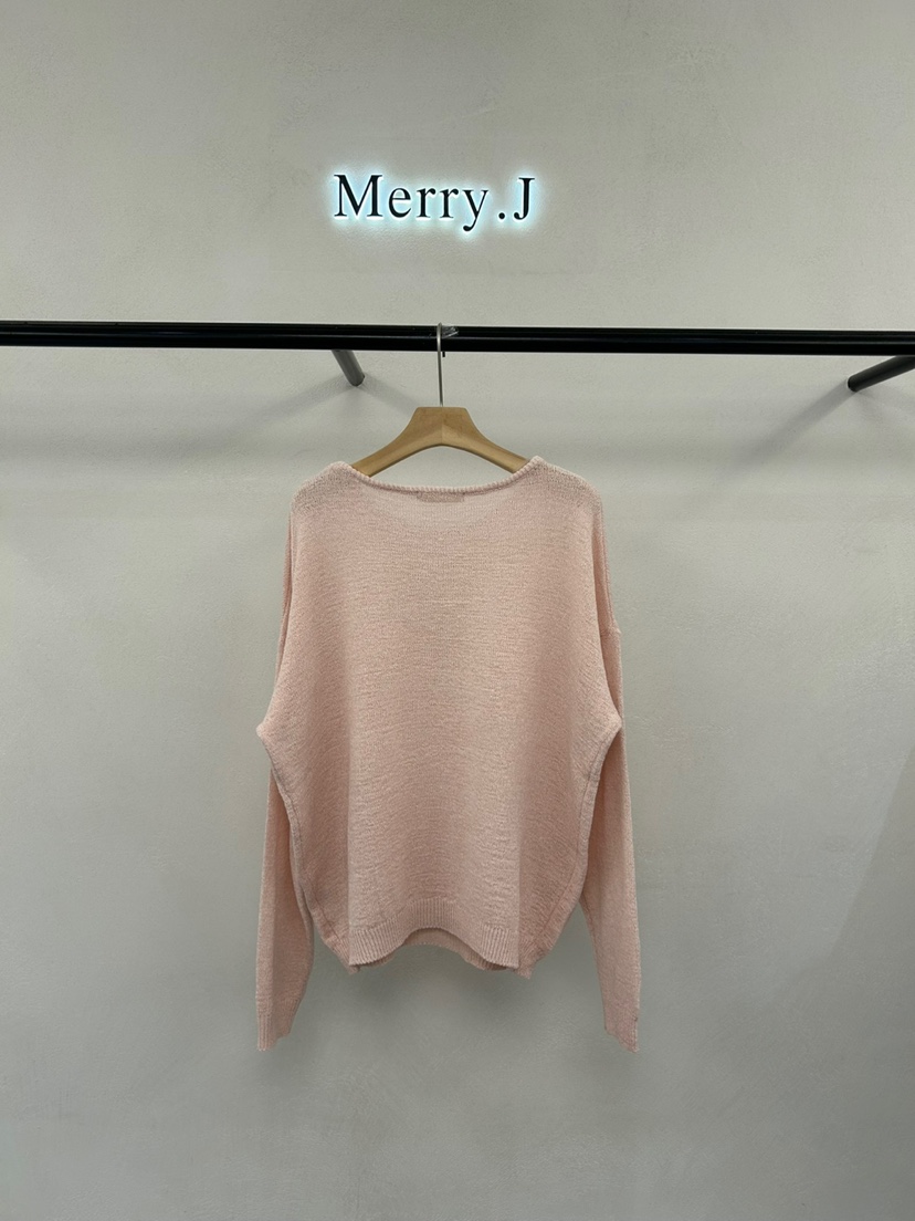 MERRY-J直郵韓國代購㊣女裝新品25春夏熱賣時尚推薦針織衫MERRY-J針織衫