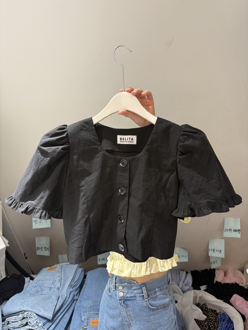 BELITA-L韓國直郵㊣東大門實拍女裝新品熱賣25春夏襯衫蕾絲衫BELITA-L襯衫/蕾絲衫圖色4