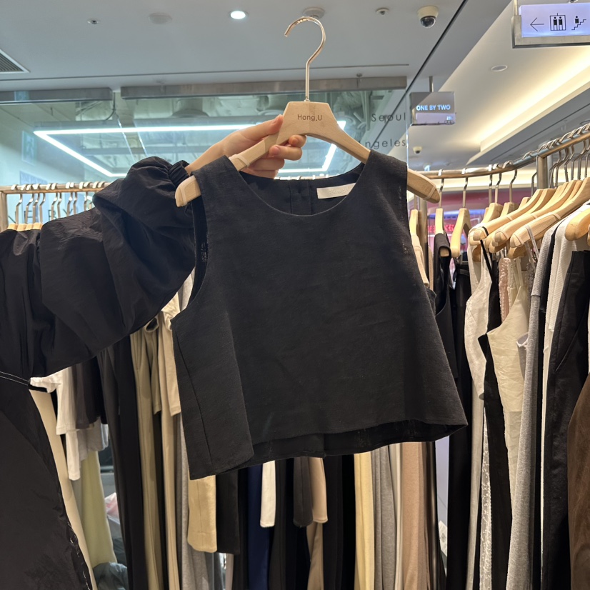 HONG.U韓國直郵㊣東大門實拍女裝新品人氣休閑時尚吊帶背心HONG.U吊帶/背心