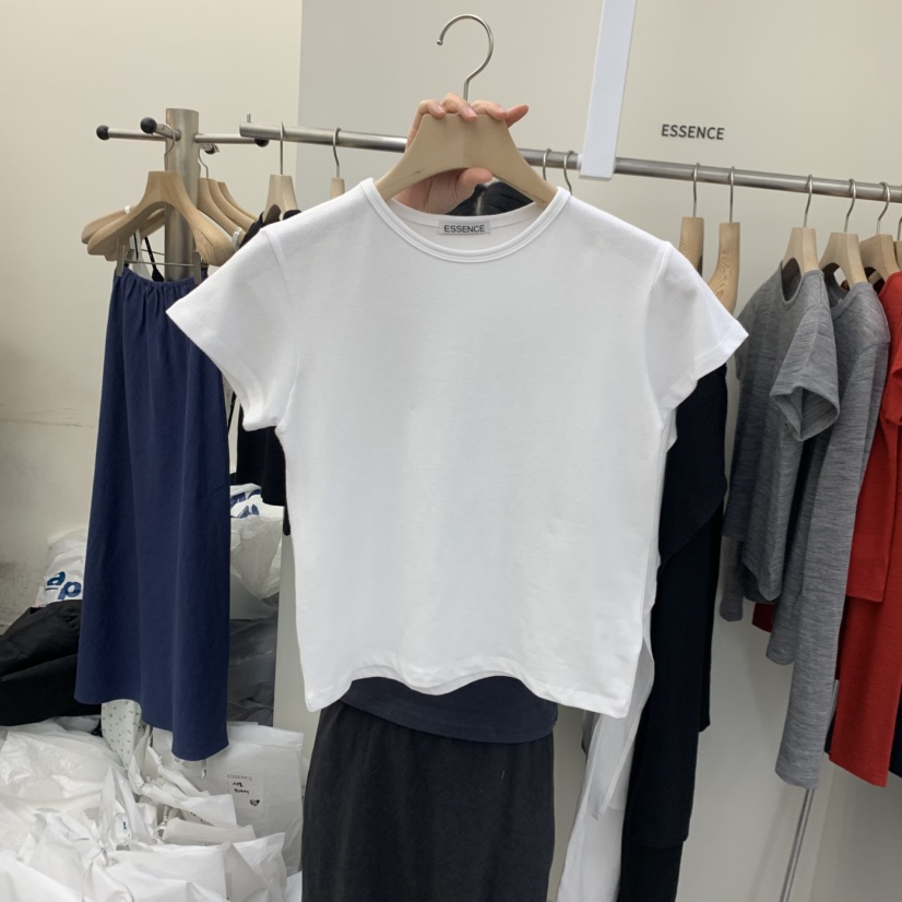 ESSENCE韓國直郵㊣東大門實拍女裝新品時尚熱賣人氣休閑T恤ESSENCET恤圖色4