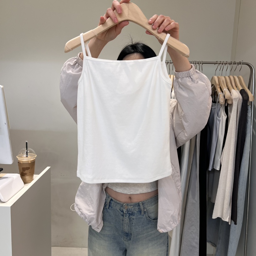 OUTRENE韓國㊣直郵東大門代購女裝新款時尚熱賣人氣吊帶背心OUTRENE吊帶/背心