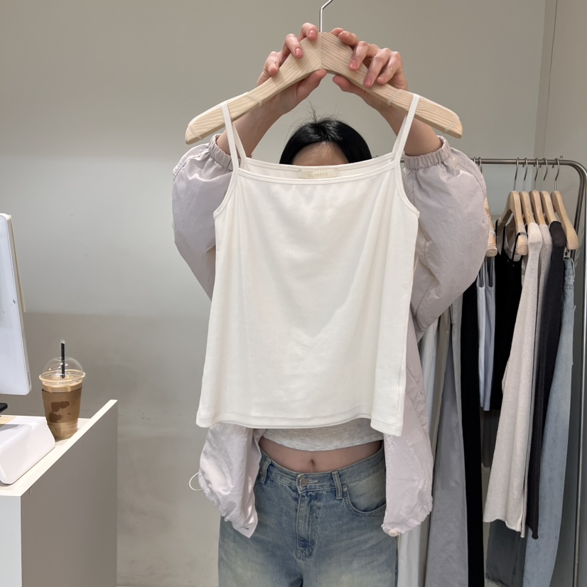 OUTRENE韓國㊣直郵東大門代購女裝新款時尚熱賣人氣吊帶背心OUTRENE吊帶/背心圖色2