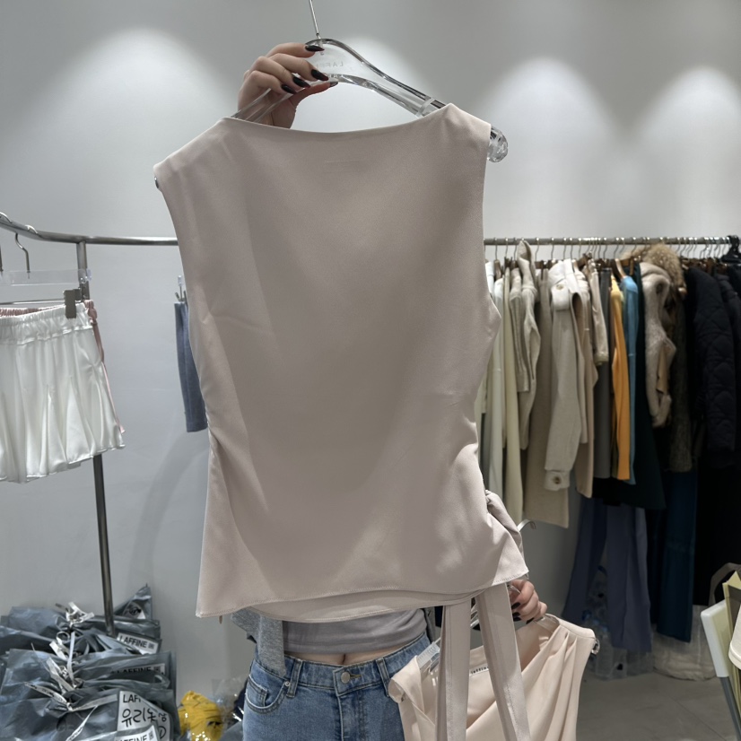 LAFFINE-P直郵韓國代購㊣女裝新品休閑人氣吊帶背心含腰帶LAFFINE-P吊帶/背心