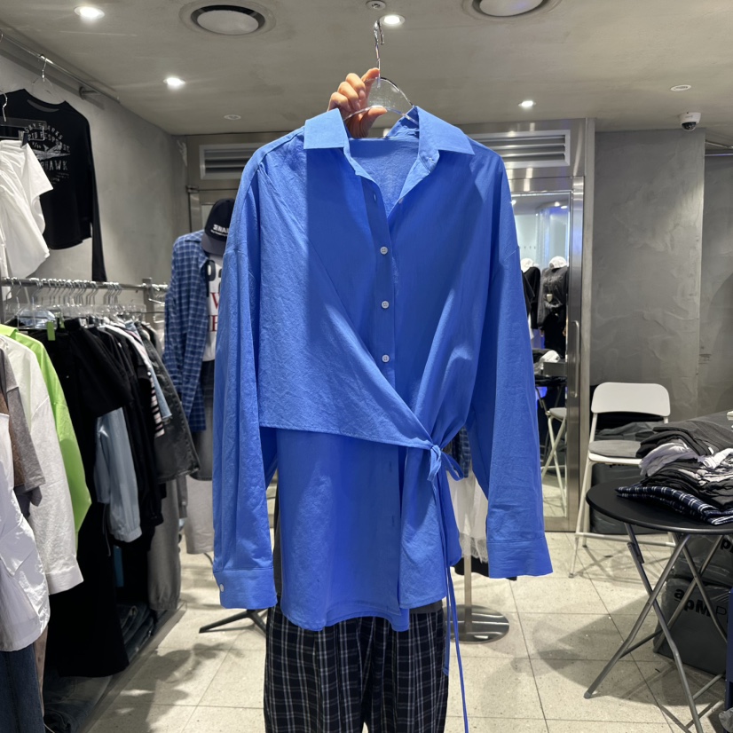 HERTZ-P直郵韓國代購㊣女裝新品推薦時尚休閑人氣襯衫蕾絲衫HERTZ-P襯衫/蕾絲衫