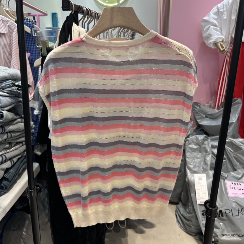 ANNA直郵韓國代購㊣女裝新品人氣熱賣25春夏時尚休閑吊帶背心ANNA吊帶/背心