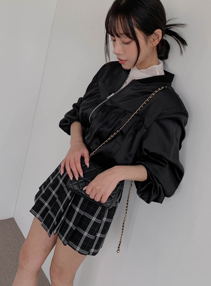 SLIT韓國直郵㊣東大門實拍女裝新款推薦時尚休閑人氣夾克褶皺SLIT夾克