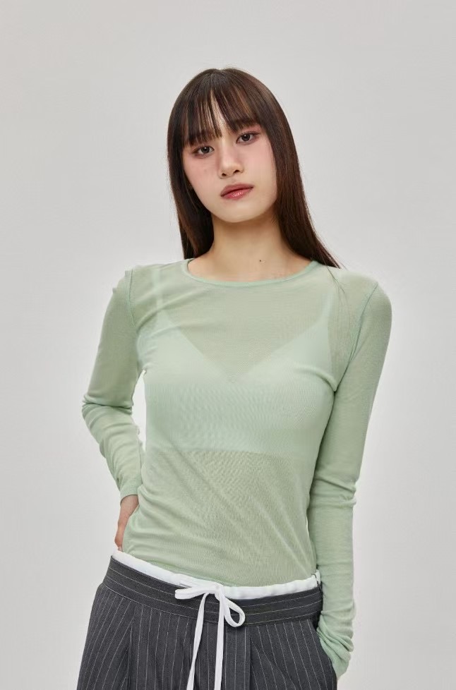 IMMENSE韓國㊣直郵東大門代購女裝新品熱賣休閑人氣長袖T恤IMMENSE長袖T恤