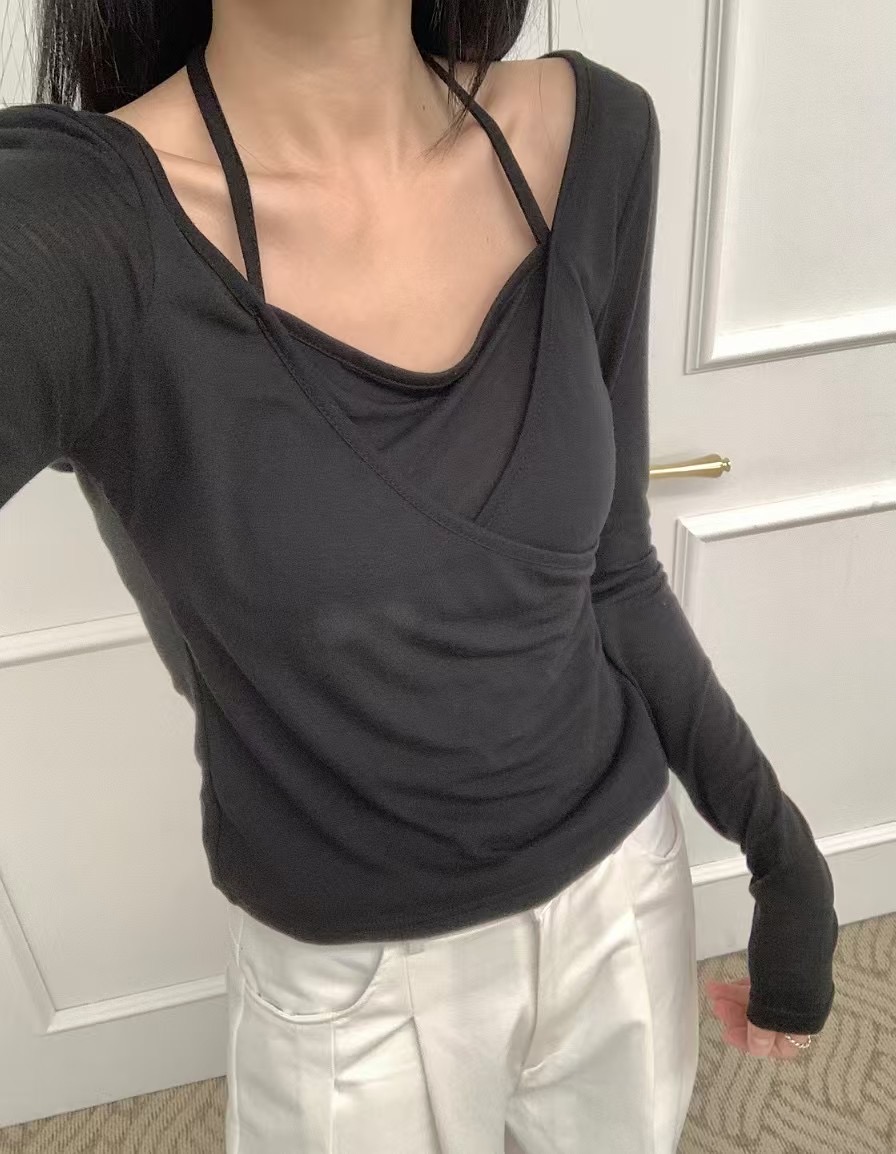 IMMENSE直郵韓國代購㊣女裝新品人氣時尚休閑推薦熱賣長袖T恤IMMENSE長袖T恤