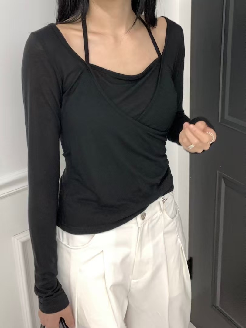 IMMENSE直郵韓國代購㊣女裝新品人氣時尚休閑推薦熱賣長袖T恤IMMENSE長袖T恤圖色3