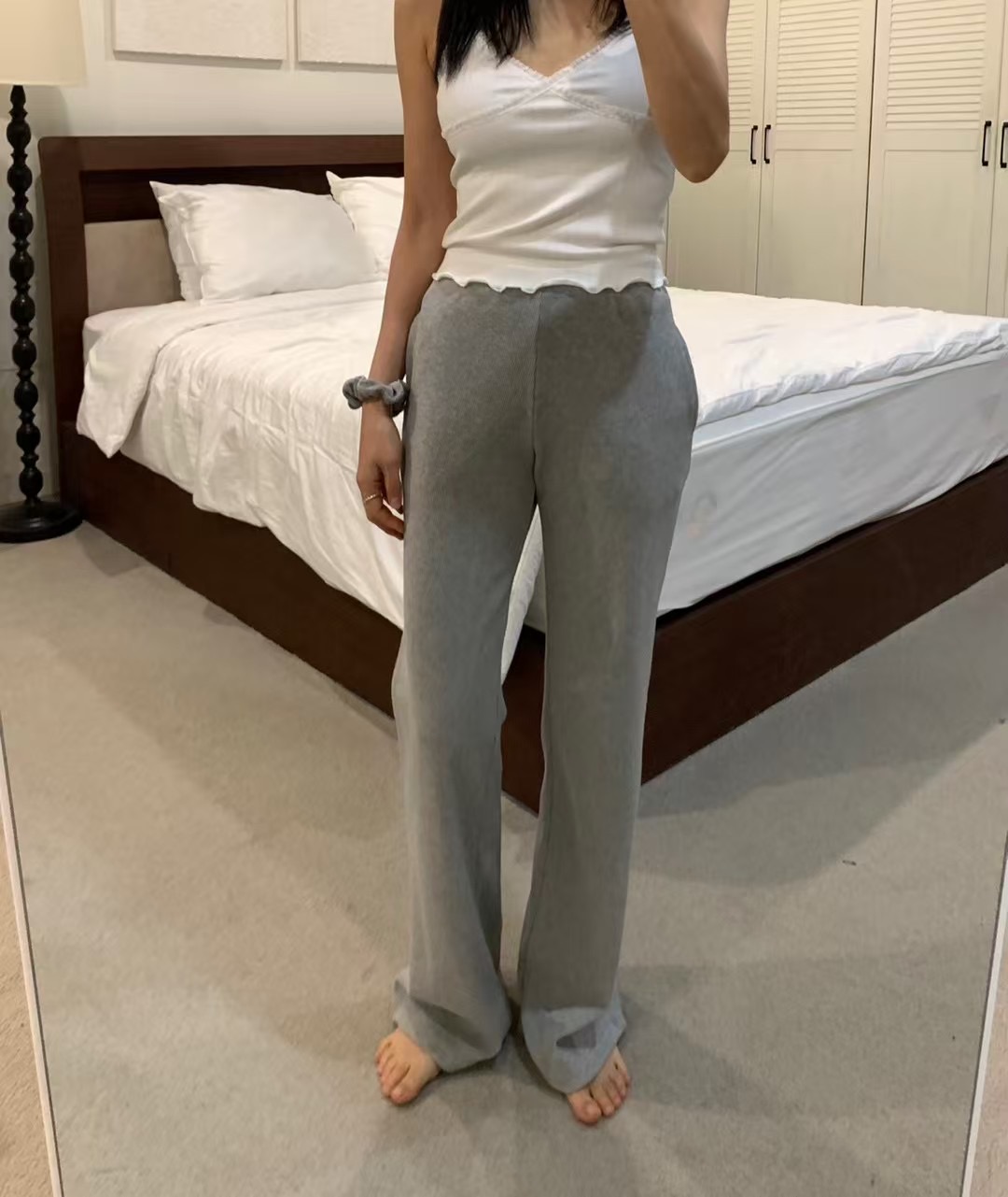 IMMENSE韓國直郵㊣女裝新品休閑人氣熱賣25春夏時尚休閑褲條紋IMMENSE休閑褲