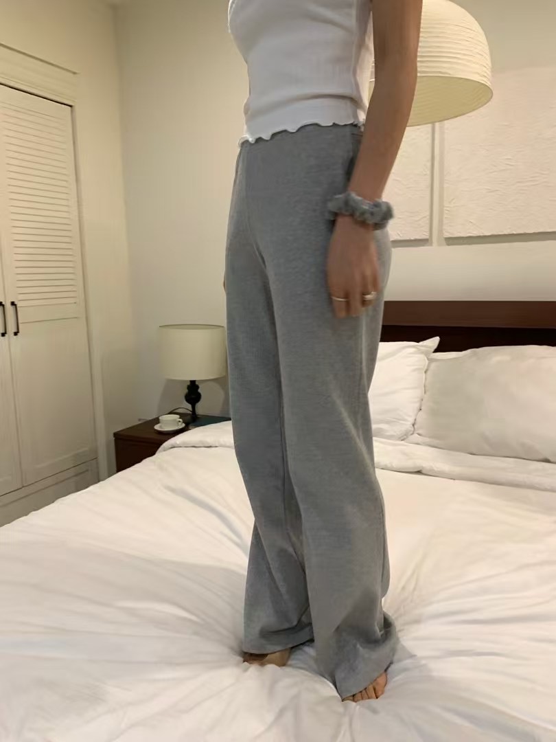 IMMENSE韓國直郵㊣女裝新品休閑人氣熱賣25春夏時尚休閑褲條紋IMMENSE休閑褲