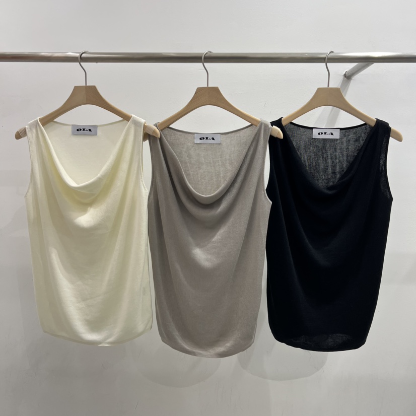 OLA直郵韓國代購㊣女裝新品時尚人氣休閑25春夏吊帶背心披肩mellor/OLA吊帶/背心