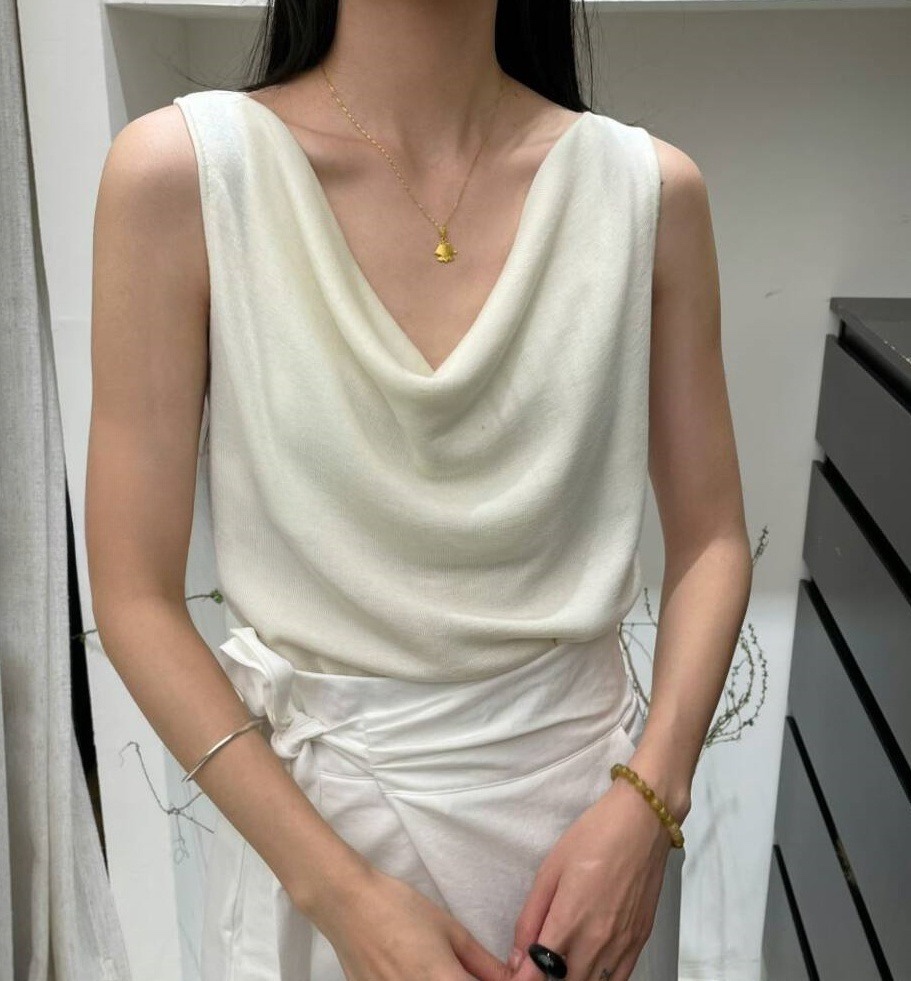 OLA直郵韓國代購㊣女裝新品時尚人氣休閑25春夏吊帶背心披肩mellor/OLA吊帶/背心