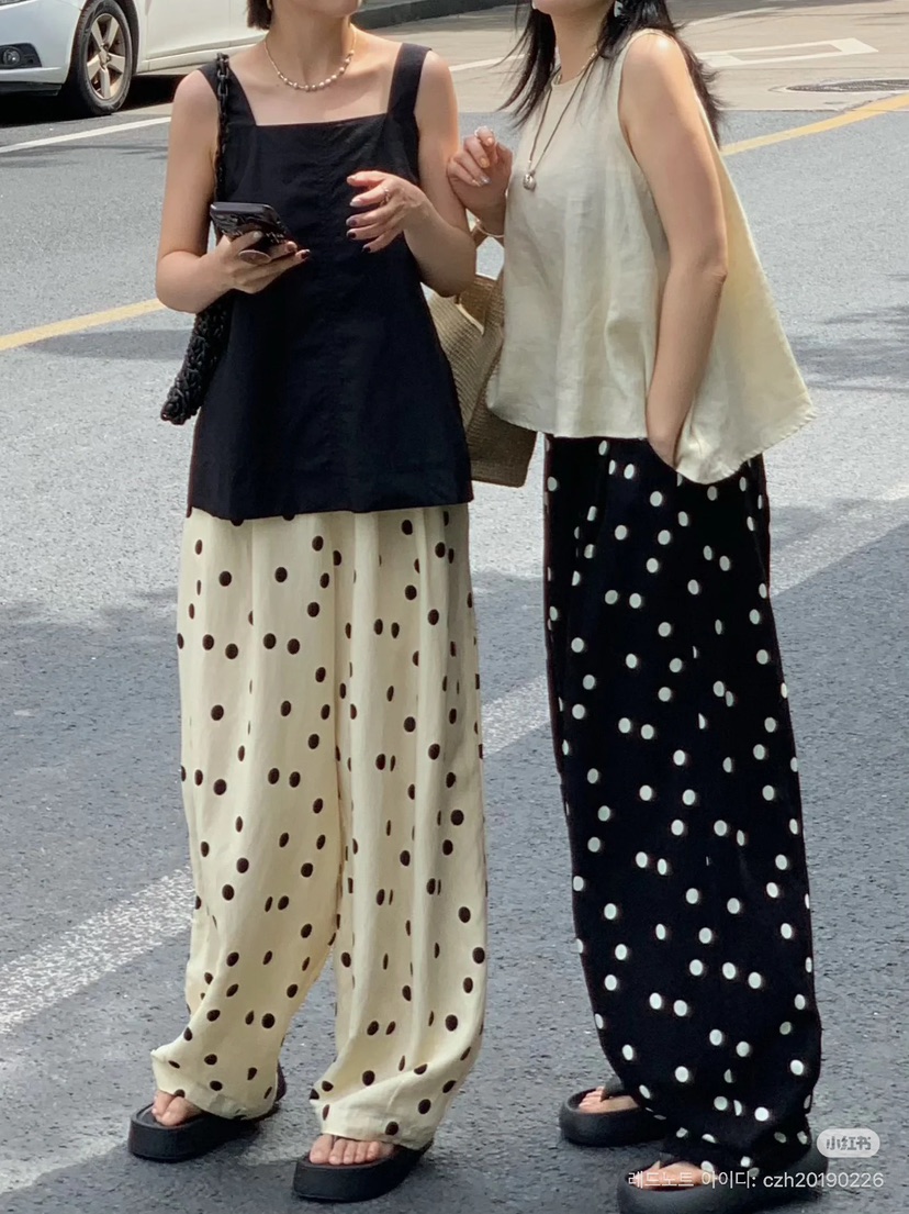 ONDO-P韓國直郵㊣東大門實拍女裝新款休閑推薦25春夏休閑褲亞麻ONDO-P休閑褲