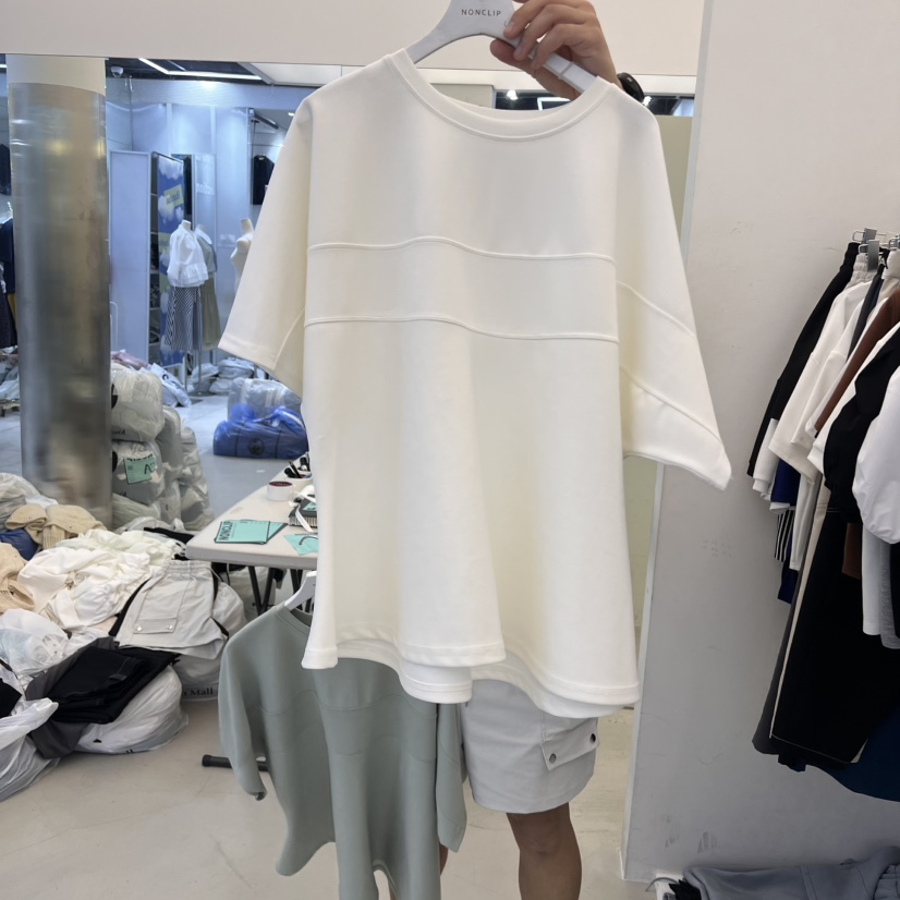 NON CLIP韓國㊣直郵東大門代購女裝新品熱賣時尚25春夏T恤NON CLIPT恤圖色3