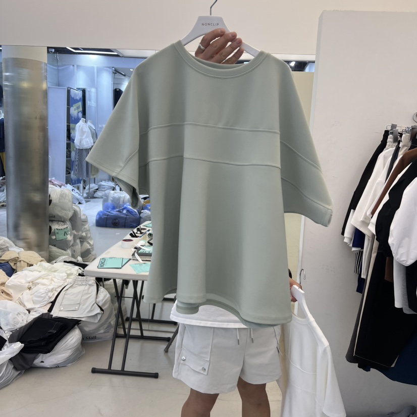 NON CLIP韓國㊣直郵東大門代購女裝新品熱賣時尚25春夏T恤NON CLIPT恤圖色4