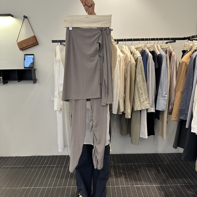 FIND-P韓國㊣直郵東大門代購女裝新品25春夏推薦熱賣休閑裙褲FIND-P裙褲圖色2