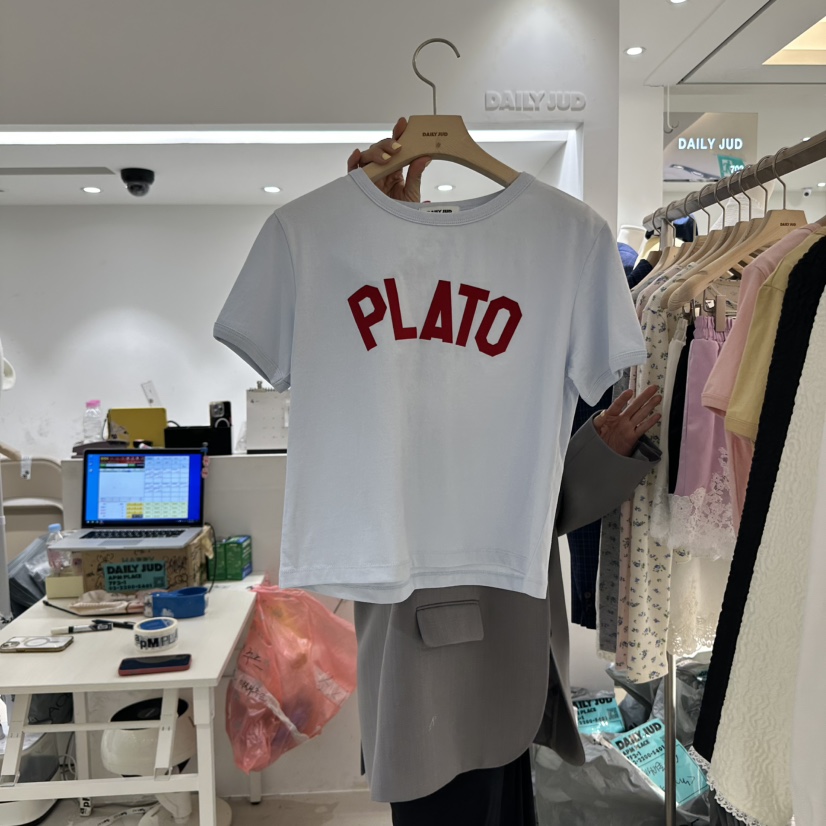 DAILYJUD韓國㊣直郵東大門代購女裝新品推薦熱賣休閑時尚T恤DAILY JUDT恤圖色3