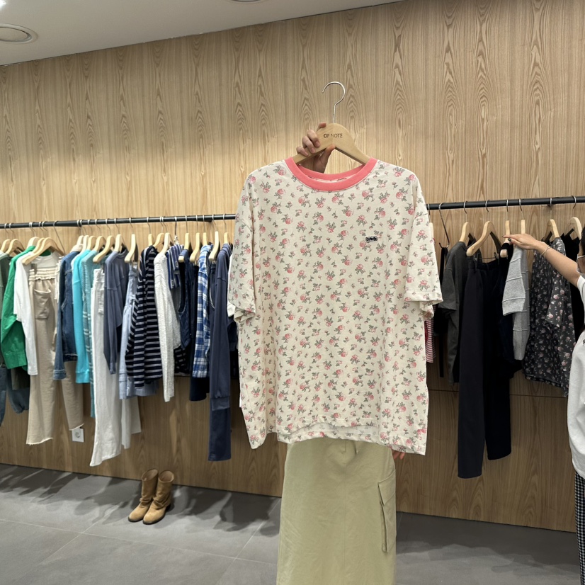 STAYFELT/OF NOTE韓國直郵㊣女裝新款推薦時尚25春夏休閑T恤OF NOTE/STAYFELTT恤圖色2