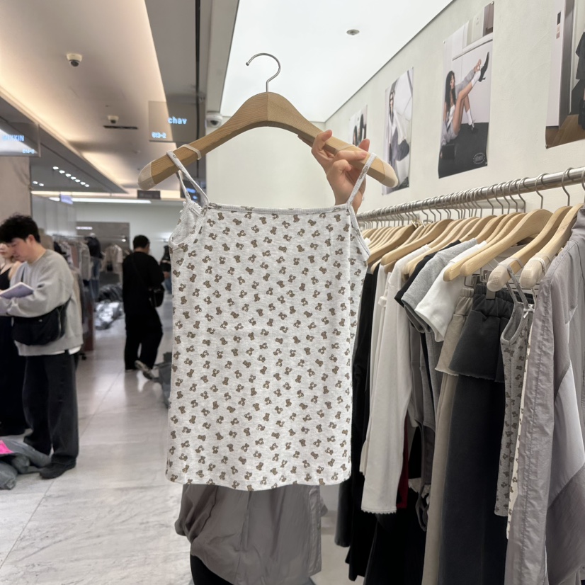 CHAV韓國直郵㊣女裝新品推薦25春夏人氣熱賣時尚休閑吊帶背心CHAV吊帶/背心