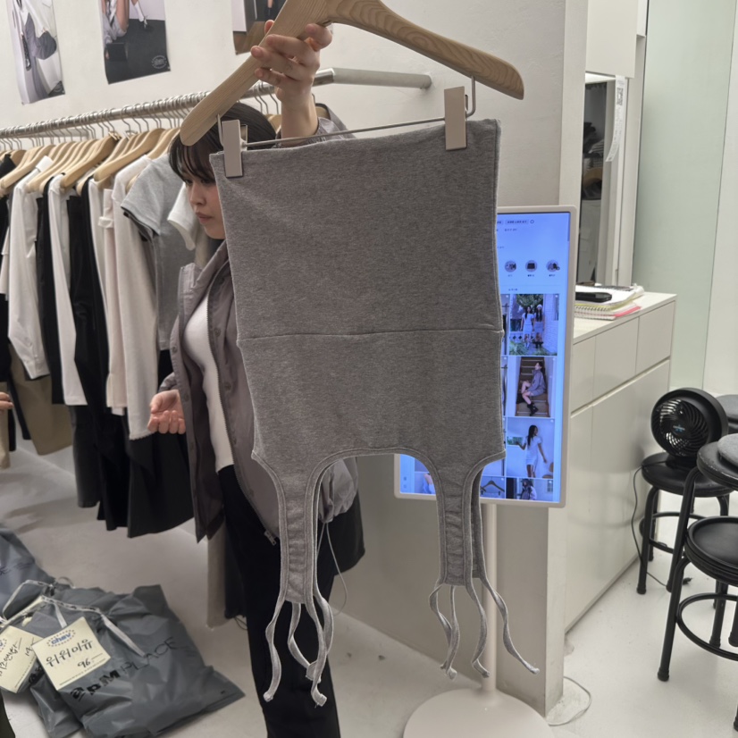 CHAV直郵韓國代購㊣女裝新品25春夏熱賣休閑推薦半身裙中短裙CHAV半身裙/中短裙