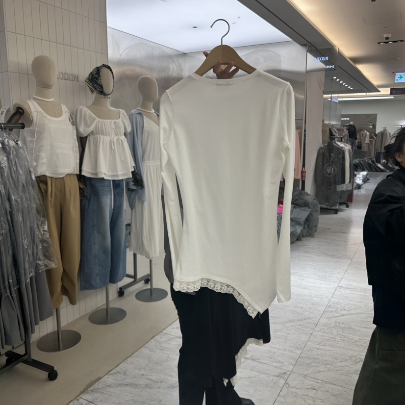 CHAV直郵韓國代購㊣女裝新品人氣熱賣25春夏時尚長袖T恤兔子CHAV長袖T恤